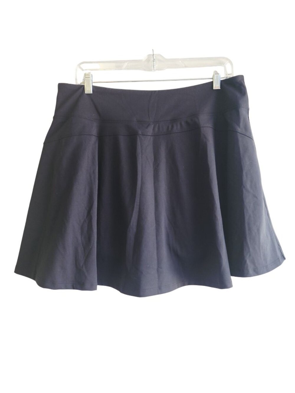 Black Flared A-Line Size XXL Sport Skirt with short